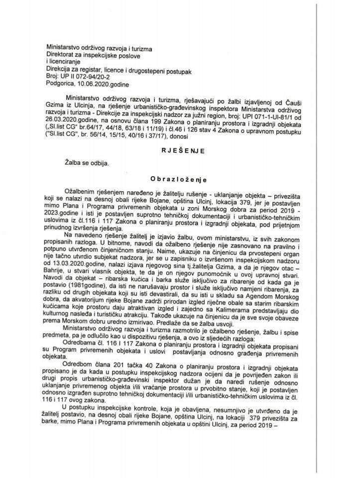 UPII-072-7-94-20 GZIM ČAUŠI