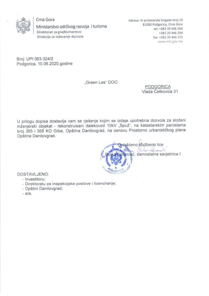 UPI 063_324_2 Green Les DOO