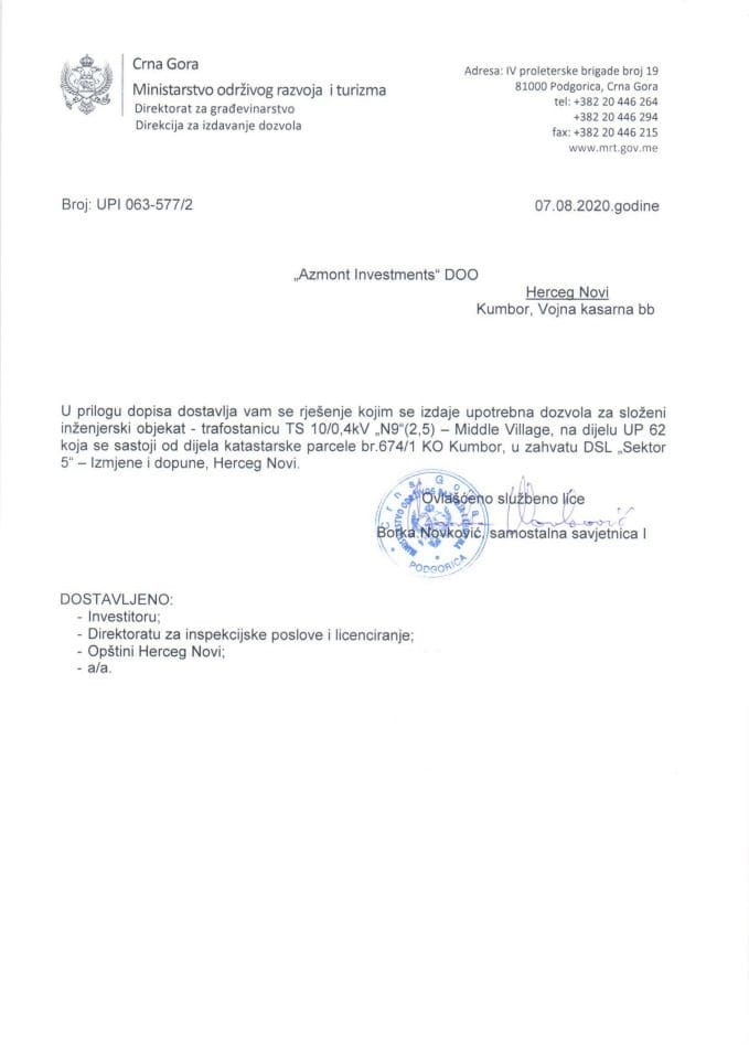 UPI 063_577_2 Azmont Investments DOO