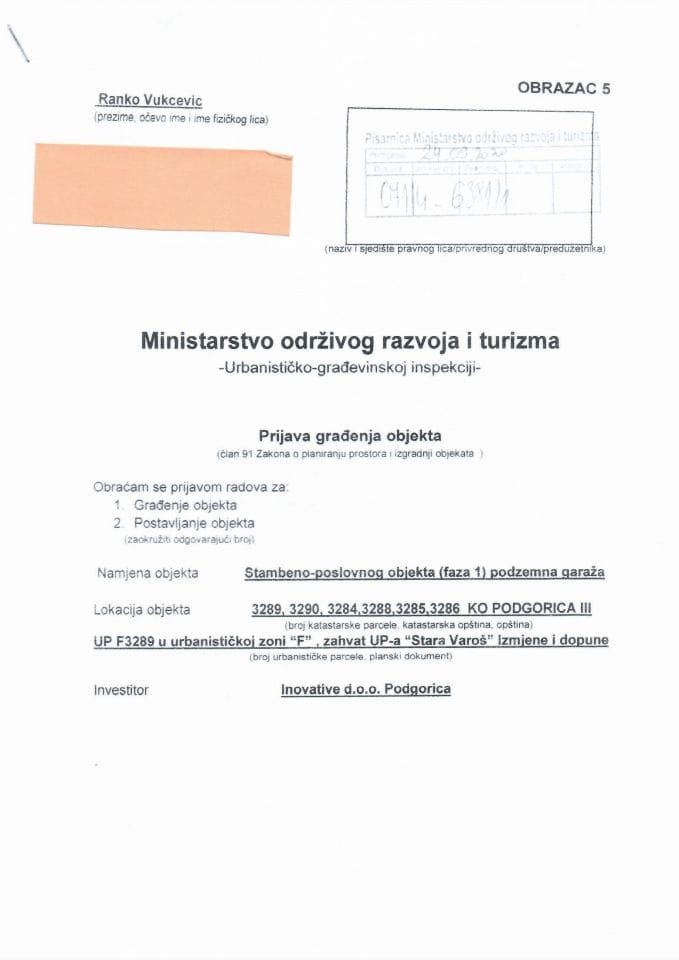 071-4-6381-1 INOVATIVE DOO PODGORICA