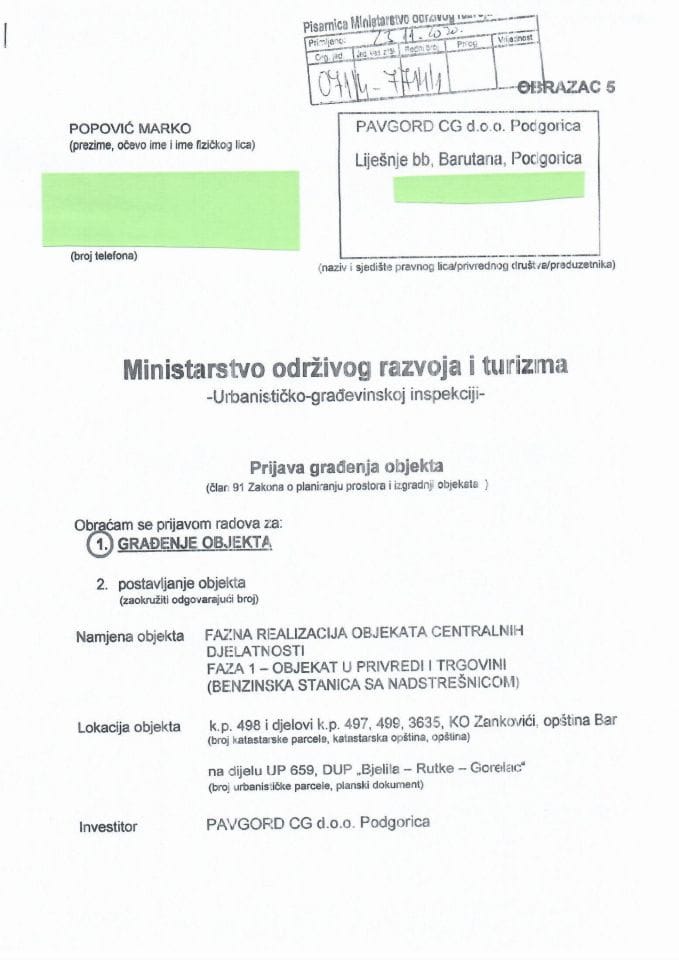 071-4-7714-1 PAVGORD CG DOO PODGORICA
