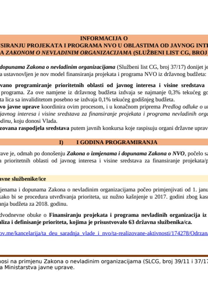 MJU-Informacija o primjeni ZNVO-3258