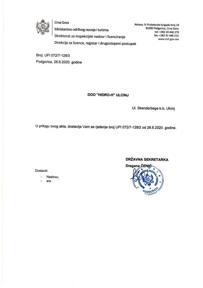 UPI-072-7-128-3 HIDRO-H DOO