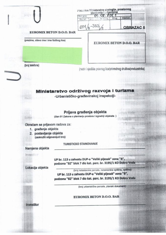 071-4-333-1 EUROMIX BETON DOO BAR