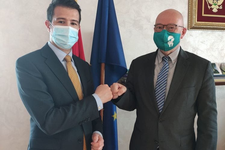 Ministar Milatović sa direktorom njemačke Fondacije Konrad Adenauer