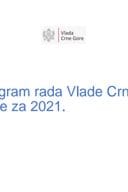 Програм рада Владе Црне Горе за 2021. годину