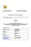 P  O  Z  I  V    br. 02/09 na Otvoreni postupak javne nabavke za izbor najpovoljnije ponude za pruža