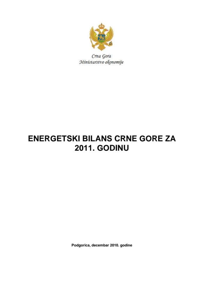 Energetski bilans 2011