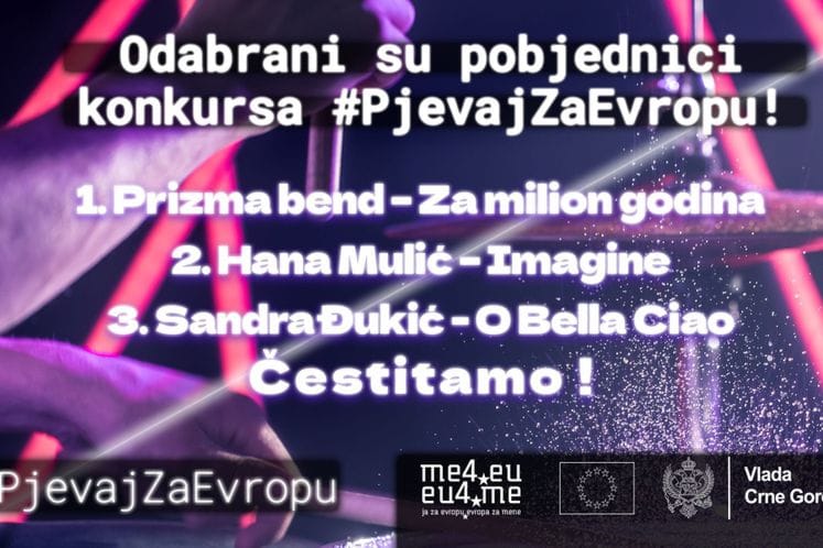 Pobjednici konkursa #PjevajZaEvropu