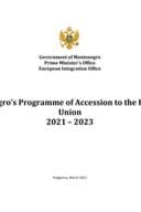 Montenegro’s Programme of Accession to the European Union 2021 – 2023
