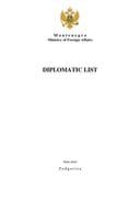 Diplomatic list - June 2021
