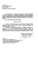 Informacija o korišćenju sredstava tekuće budžetske rezerve za finansiranje učešća crnogorske delegacije na Olimpijskim igrama u Tokiju - zaključci