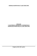 Правилник о унутрашњој организацији и систематизацији Генералног секретаријата Владе Црне Горе