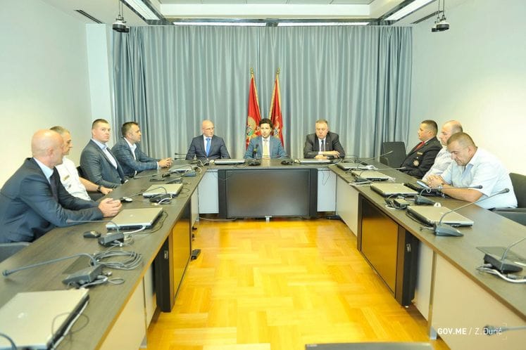 Dritan Abazović - predstavnici vatrogasnih jedinica u Crnoj Gori