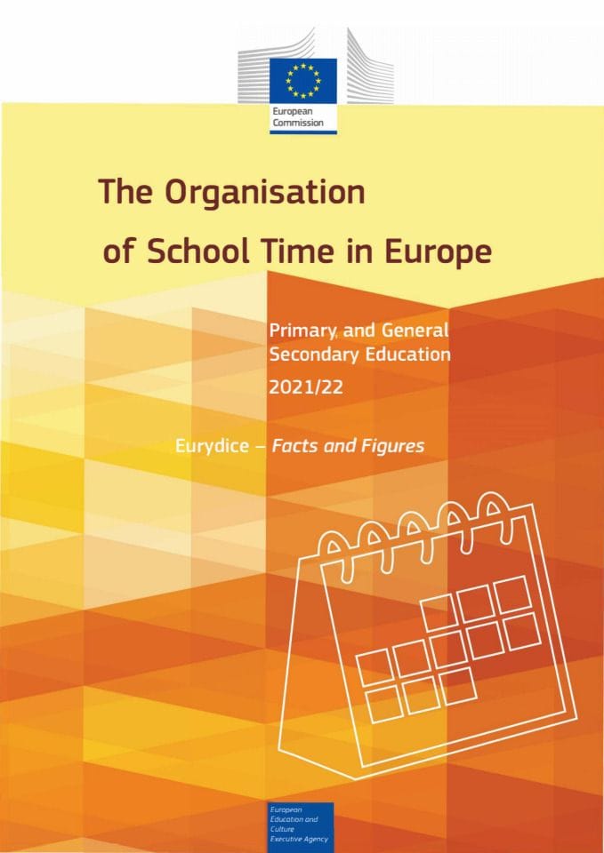 Организација дужине трајања школске године у Европи. Основно и опште средње образовање - 2021/22