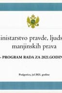Program rada Ministarstva pravde, ljudskih i manjinskih prava za 2021. godinu