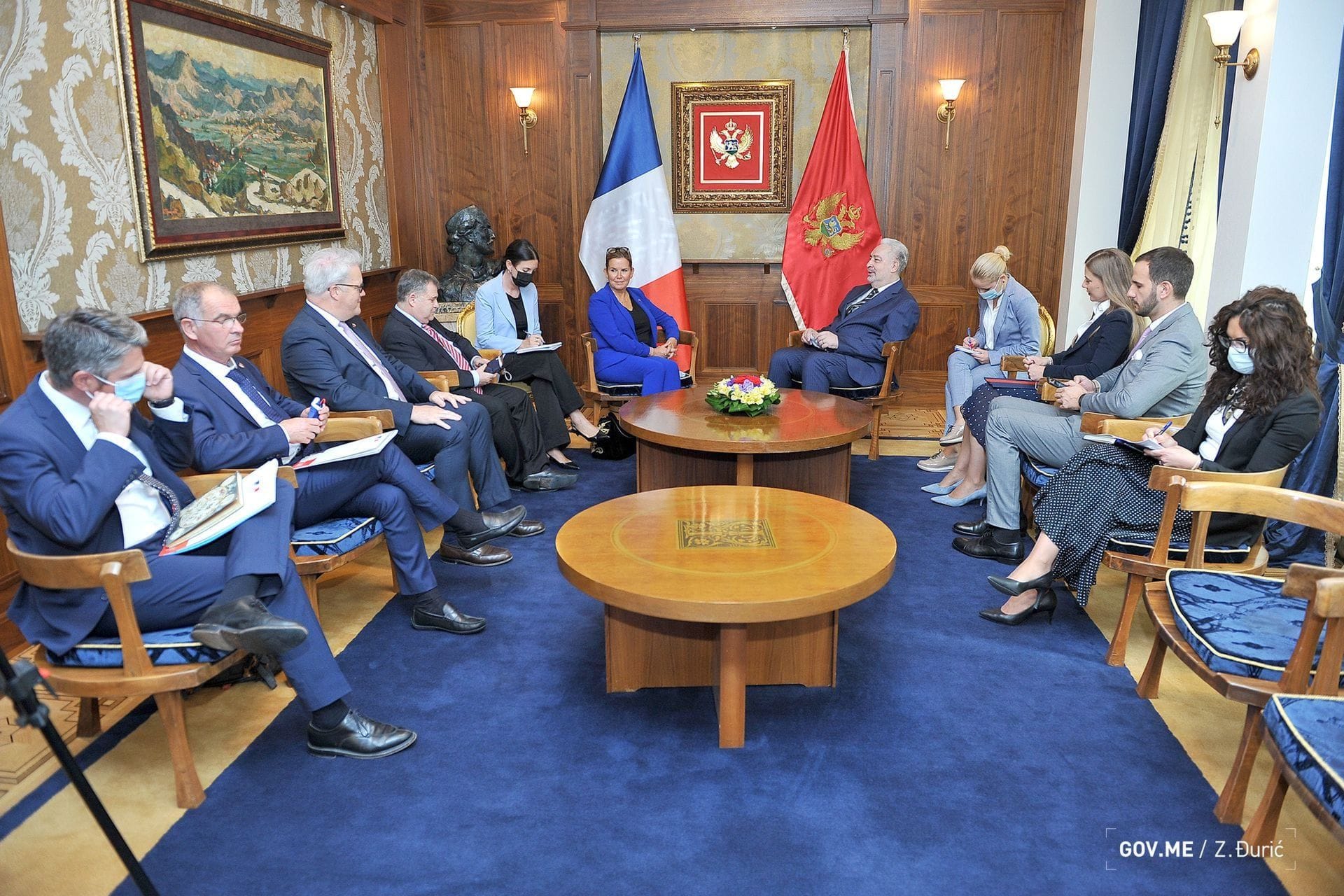 Premijer Krivokapić razgovarao sa predsjednicom Grupe prijateljstva Francuska - Zapadni Balkan