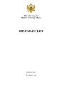 Diplomatic list - September 2021