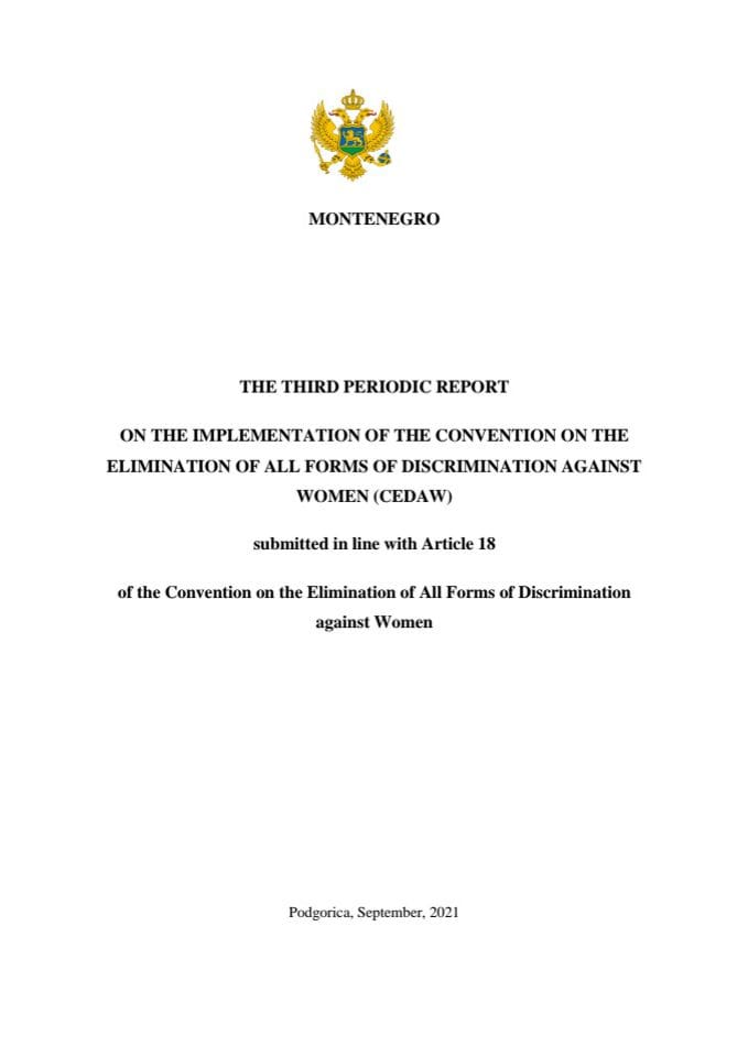 (ENG) III Izvještaj o sprovođenju CEDAW FINAL with reccommendations za CEDAW Komite