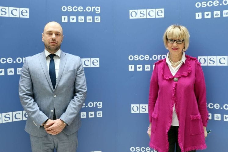 MVP Radulović i generalna sekretarka OEBS-a Šmid