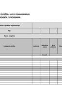 Obrazac - Finansijski izvještaj