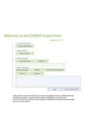 EUREKA application form