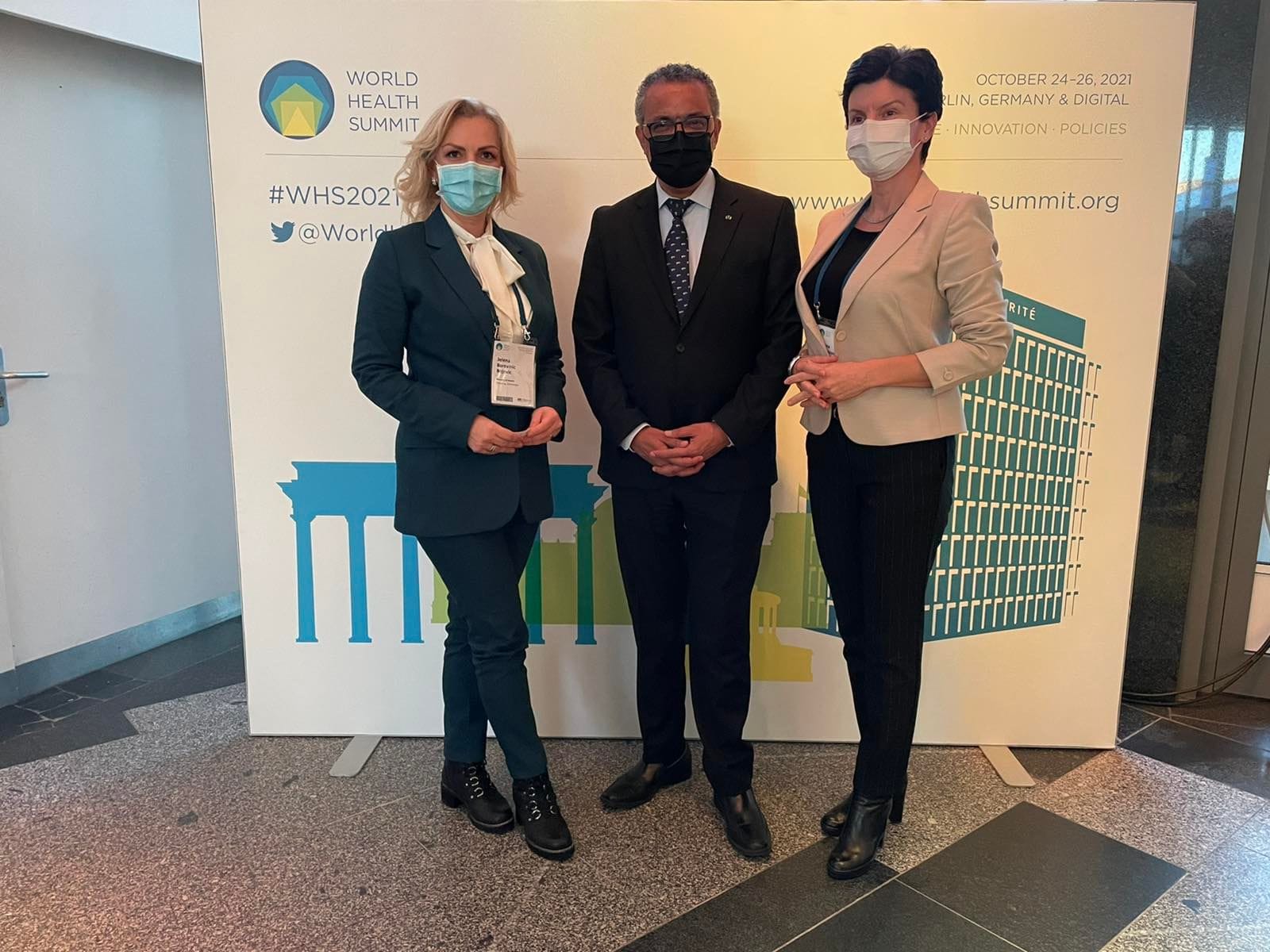 Minister Borovinić Bojović meets with WHO General-Director