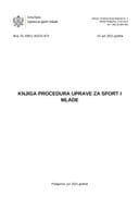 Knjiga procedura Uprava za sport i mlade