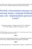 Pravilnik Quadraspidiotus perniciosus Comst. 48 2014