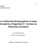 Izvještaj o realizaciji Akcionog plana za ispunjavanje završnih mjerila u Poglavlju 27 - Životna sredina i klimatske promjene, za izvještajni period februar - jul 2021. godine