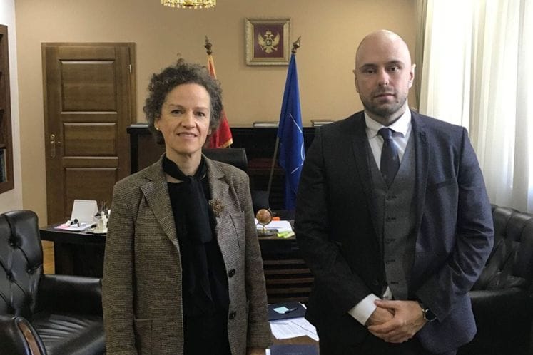 Ministar Radulović i nova šefica Misije OEBS-a u Crnoj Gori Dominik Vag