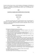 Law on Spatial Planning and Construction of Structures (“Official Gazette of Montenegro”, No. 064/17 of October 6, 2017)