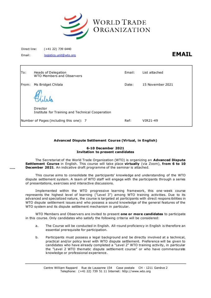 Invitation_Advanced Dispute Settlement Course_6-10 December 2021.cleaned