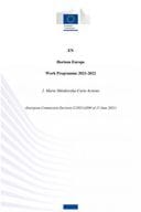 Horizon Europe Work Programme 2021-2022