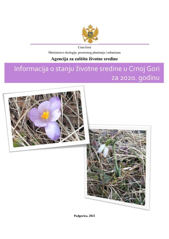 Информација о стању животне средине у Црној Гори за 2020. годину