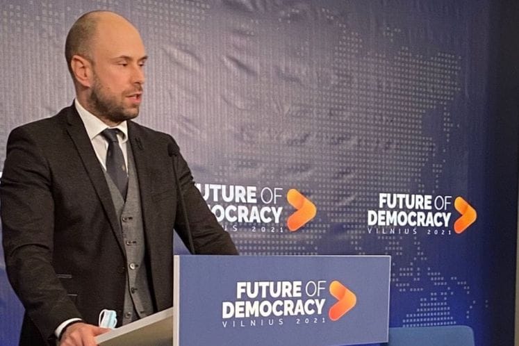 Ministar Radulović na Konferenciji Budućnost demokratije u Viljnusu