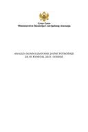 Анализа консолидоване јавне потрошње за ИИИ квартал 2021. године