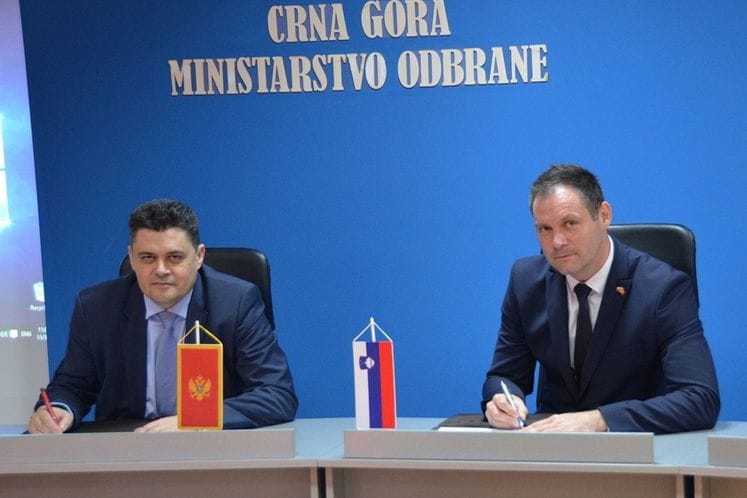 Potpisan Plan bilateralne saradnje ministarstava odbrane Slovenije i Crne Gore za 2022. godinu