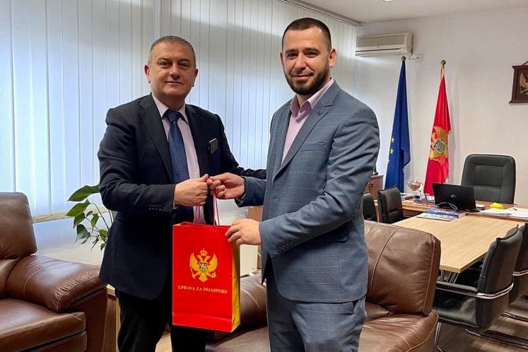 Predsjednik Udruženja Crnogoraca Lovćen sa Kosova u posjeti Upravi za saradnju sa dijasporom – iseljnicima