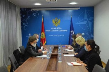 Sastanak ministarke odbrane Olivere Injac sa Dominik Vag, novoimenovanom šeficom Misije OEBS u Crnoj Gori
