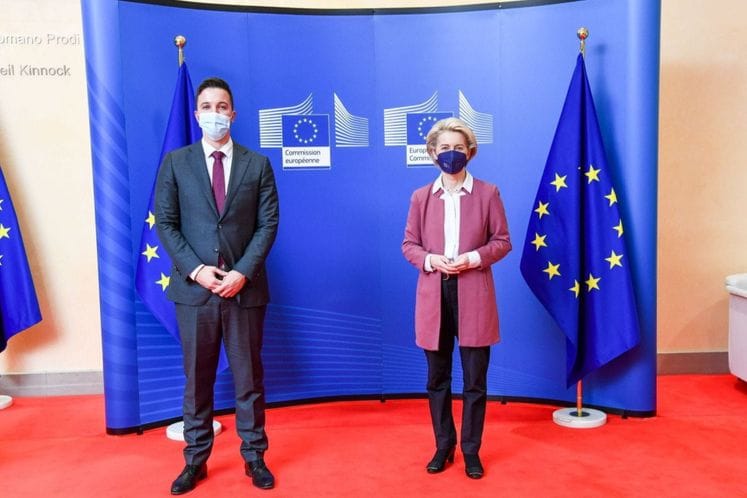 Ambasador Marković - predsjednica fon der Lajen