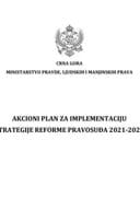 Akcioni plan za implementaciju Strategije reforme pravosuđa 2019-2022. (za period 2021-2022.)