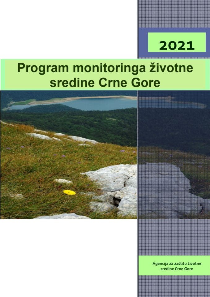 Предлог програма мониторинга животне средине Црне Горе за 2021. годину