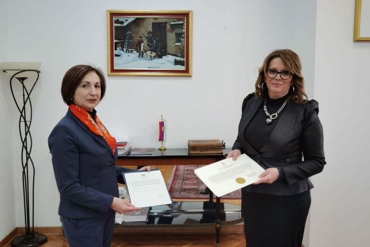 Uručivanje egzekvature generalnoj konzulki Ćirović