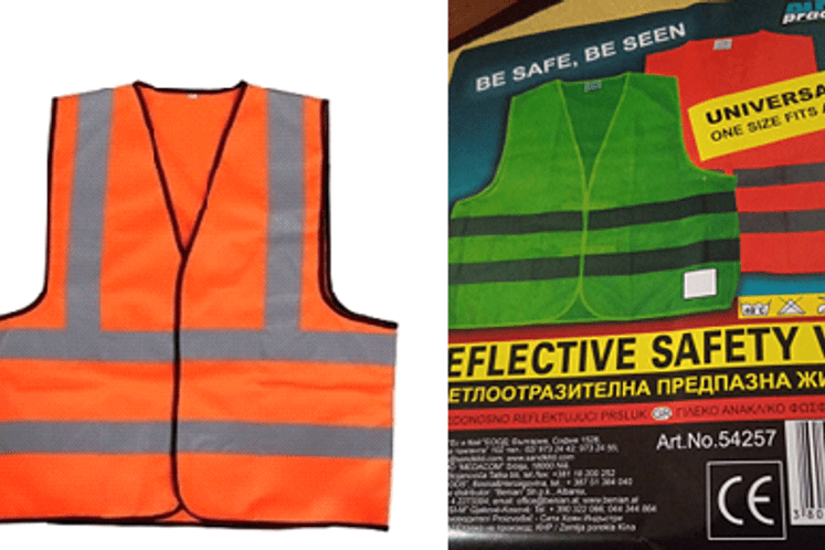 Saopštenje: Na osnovu odluke Tržišne inspekcije povlače se sa tržišta nebezbjedni sigurnosni prsluci