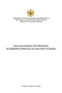 Analiza radnog opterećenja službenika Direkcije za uslovnu slobodu