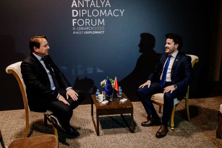 Dritan Abazović, potpredsjednik Vlade - Oliver Varhelji, evropski komesar za proširenje i susjedsku politiku
