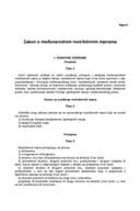 Nacrt Zakona o MRM Nacrt Zakona o MRM