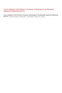 Law on ratification of the Protocole on Accession of Montenegro