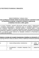 Sektorska analiza za utvrđivanje predloga prioritetnih oblasti od javnog interesa i potrebnih sredstava za finansiranje projekata i programa nevladinih organizacija iz Budžeta Crne Gore u 2023. godini